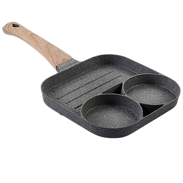 Сковорода антипригарная для жарки яиц с 3 отделами (26854890)