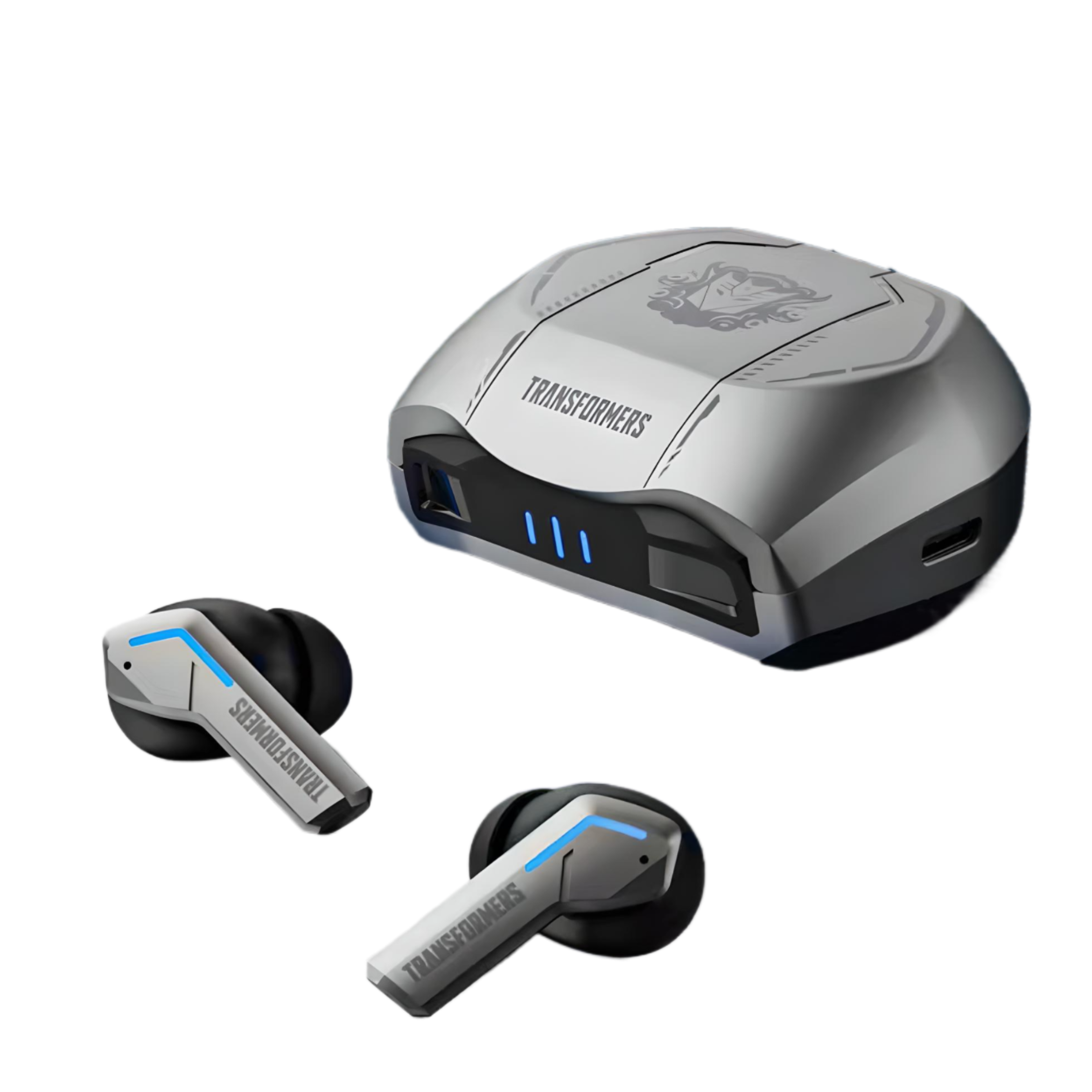 Наушники беспроводные Hasbro Transformers TF-T06 DECEPTIKON Bluetooth вакуумные Grey (1926163556)