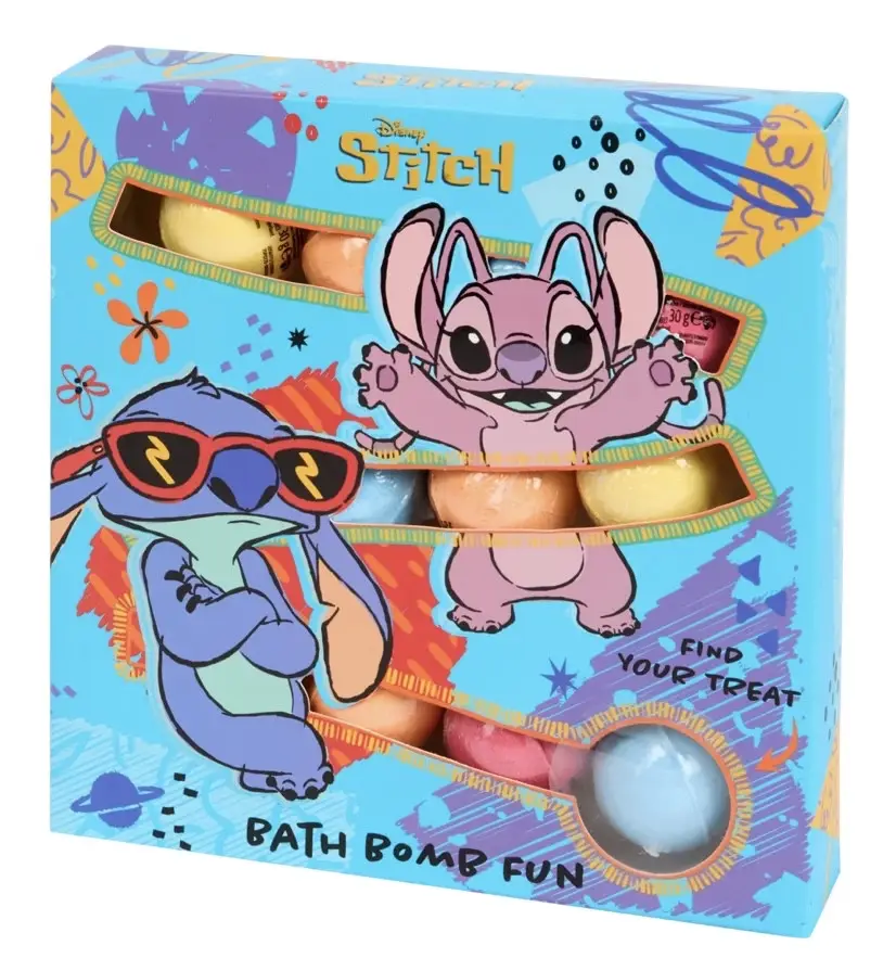 Набор бомбочек для ванны Дисней Стич12 шт.