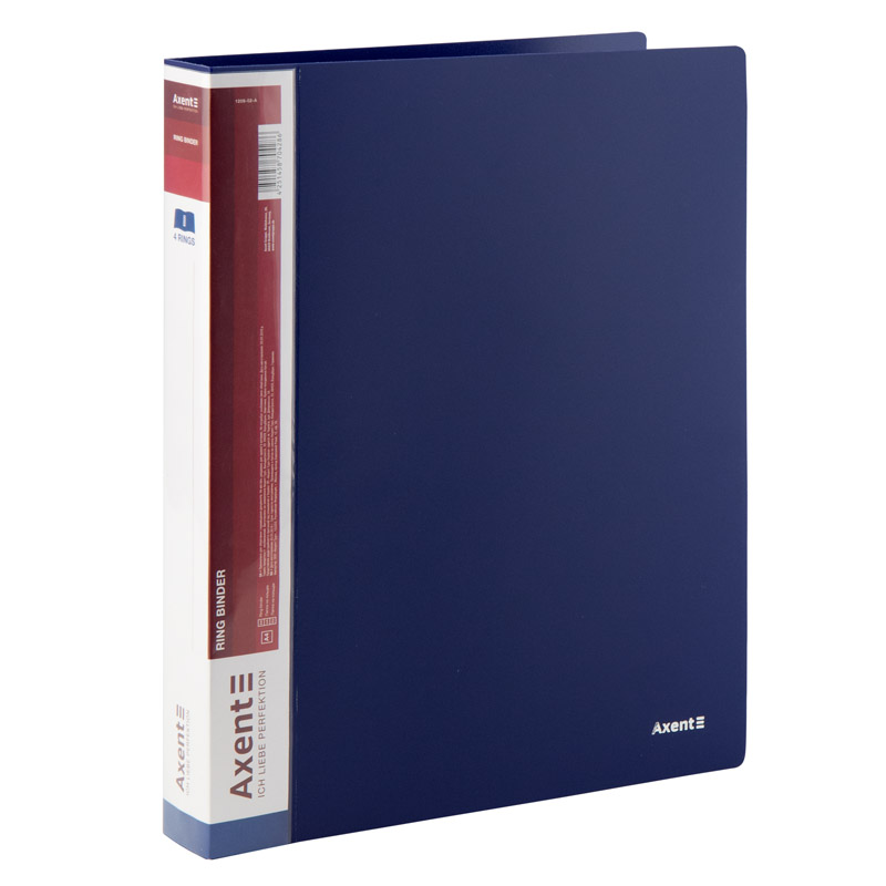 Папка на 4-х кольцах Axent 35 мм Синий (1208-02-A)