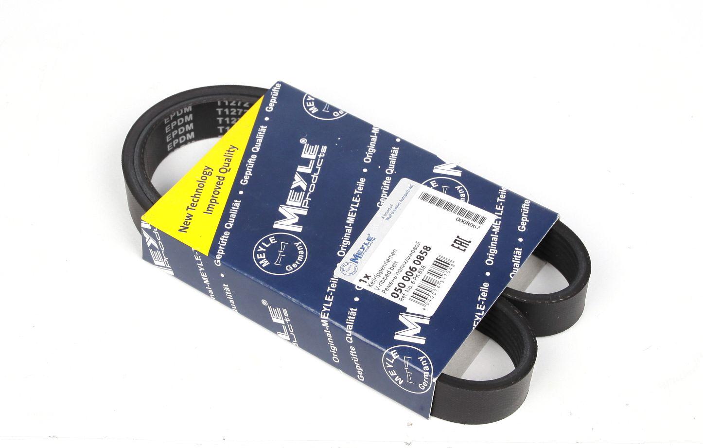 Ремень генератора Meyle Renault Master 2.8D 98-01 ALT 6PK858- 050 006 0858