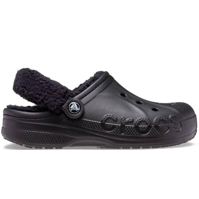 Сабо Crocs Baya Lined Fuzz-Strap Clog M6 р. 38/24,5 см Black (206633)