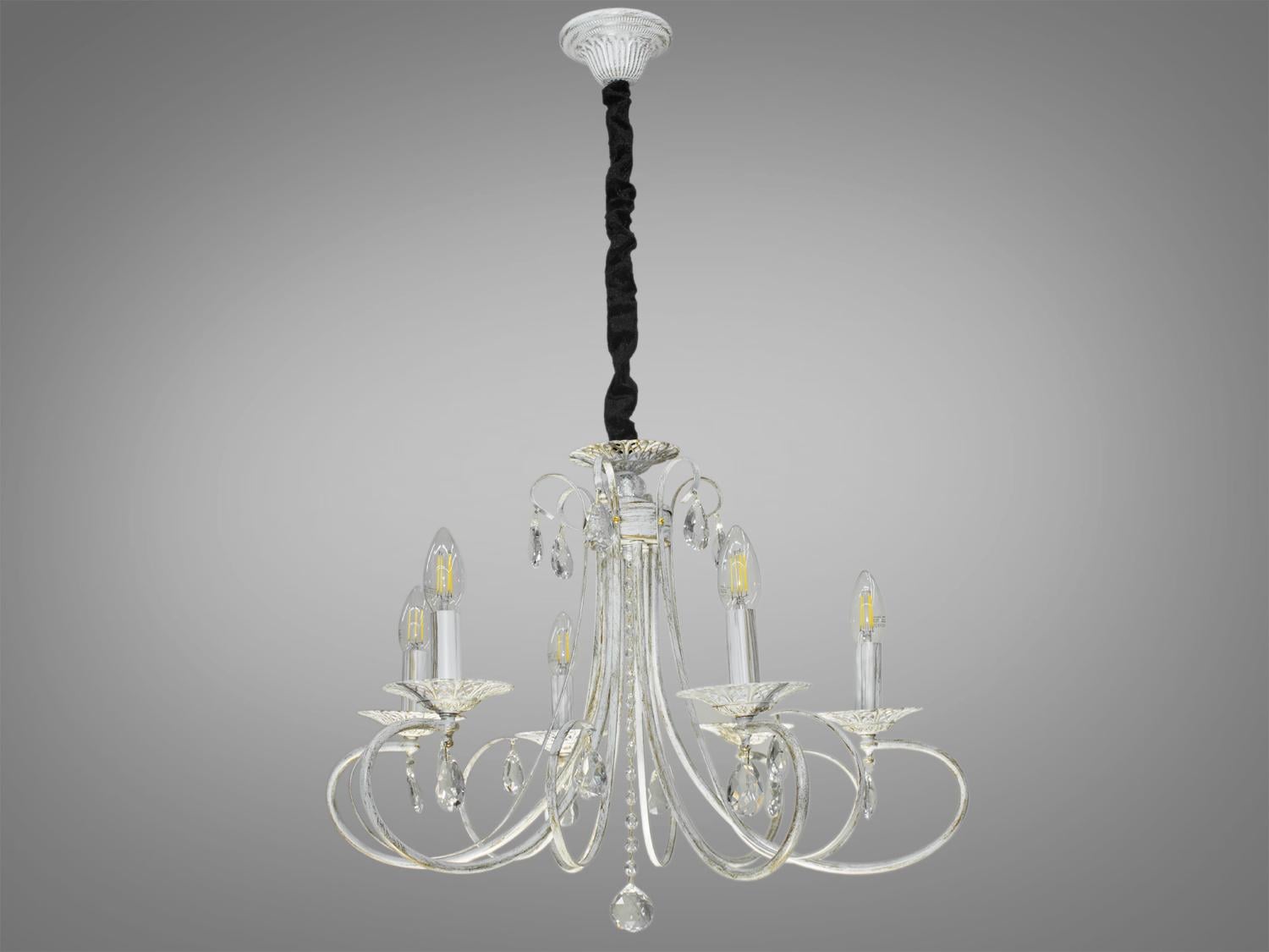 Люстра подвесная 40 Вт Белый (8041/6WH)