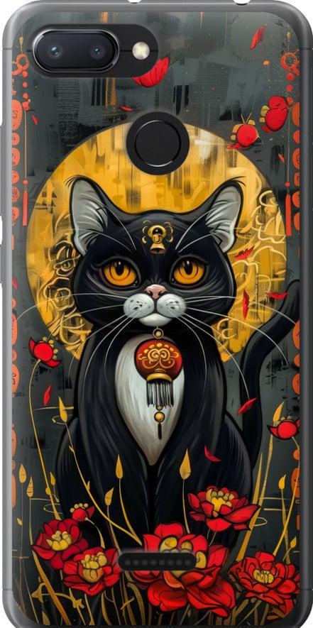 Чехол на Xiaomi Redmi 6 China Cat (6134t-1521-42517) Чехол на Xiaomi Redmi 6 China Cat (6134t-1521-42517)