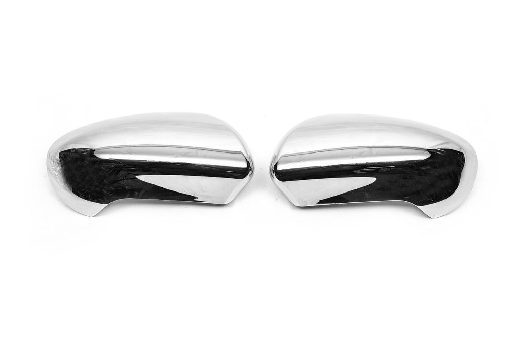 Накладки на зеркала Carmos для Nissan Qashqai 2010-2014 гг. abs-пластик Хром