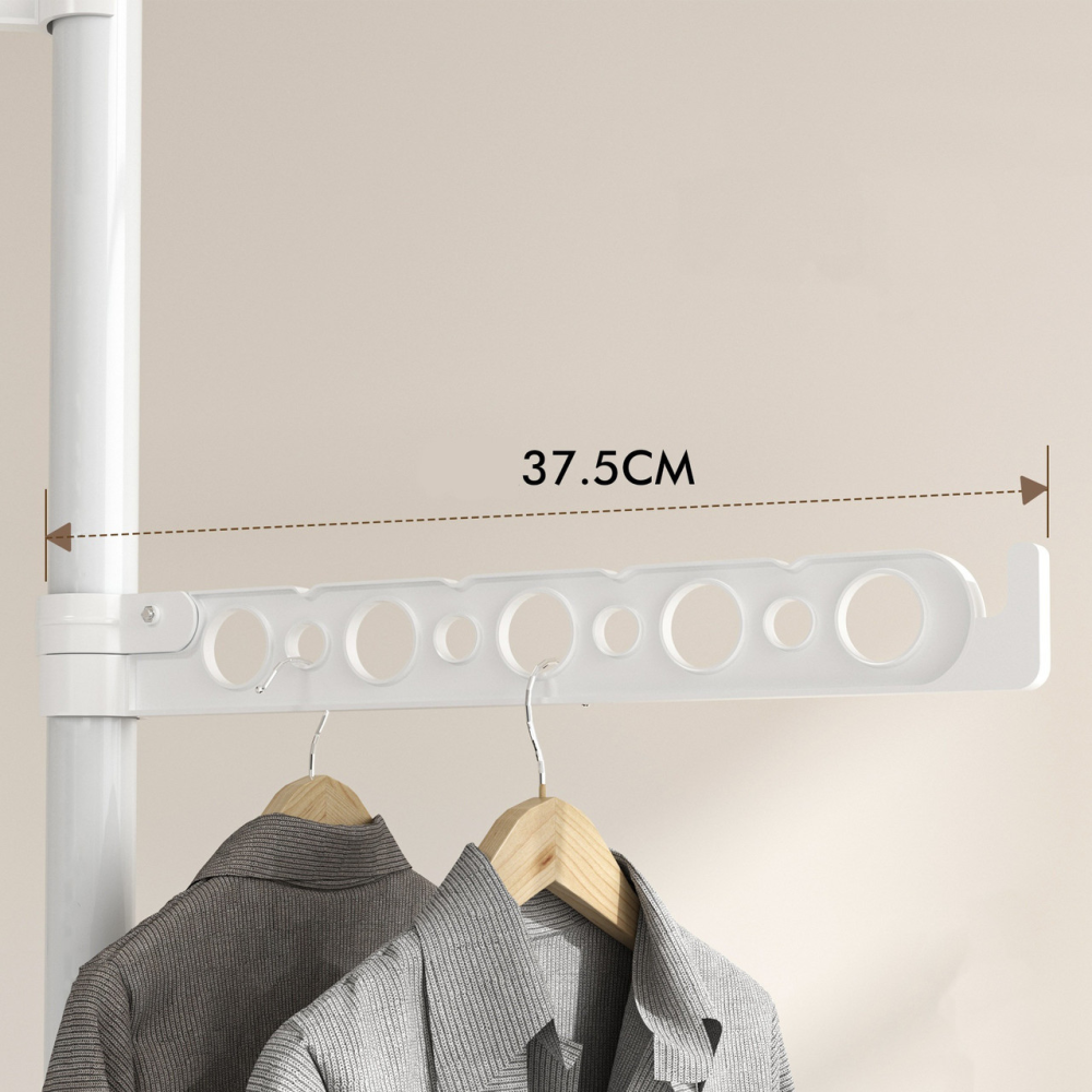 Сушилка для белья вертикальная ED-1287 регулируемая от пола до потолка White (784780558) - фото 10