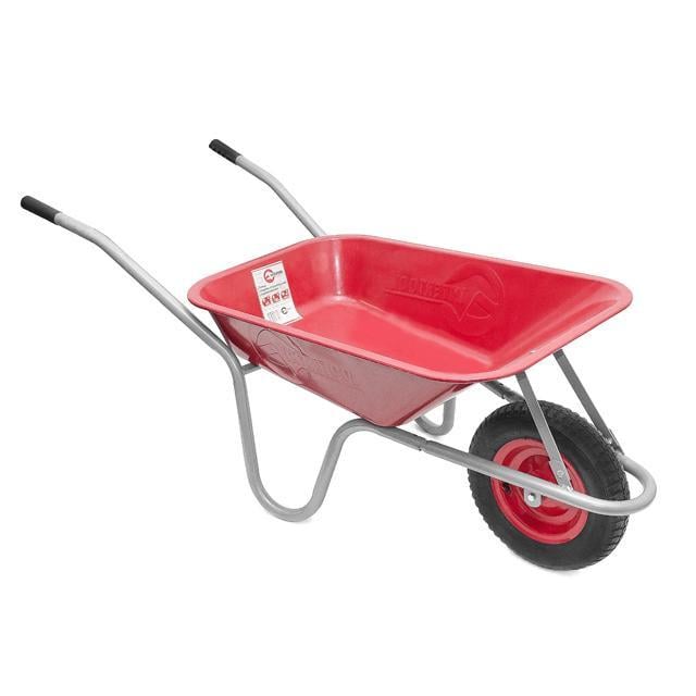 Тачка садово-строительная Intertool WB-0613 1 пневмоколесо с подшипником 14" 65 л 130 кг (9381018)