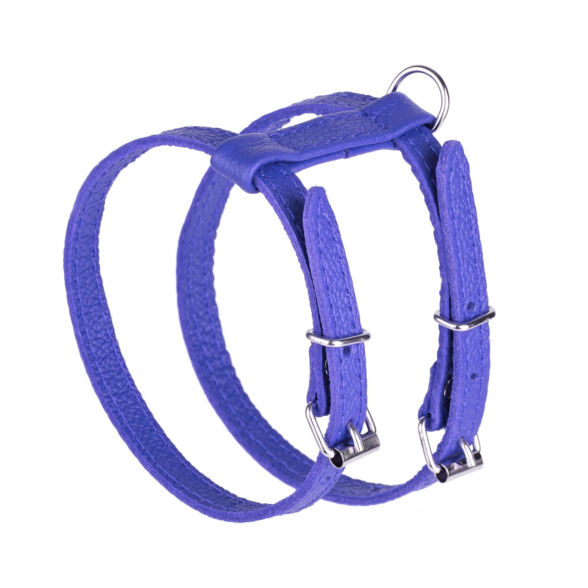 Шлея KareLine из натуральной кожи 12 мм А-230-300 мм В-270-340 мм Фиолетовый (8420/9) - фото 1 Шлея KareLine из натуральной кожи 12 мм А-230-300 мм В-270-340 мм Фиолетовый (8420/9) - фото 1