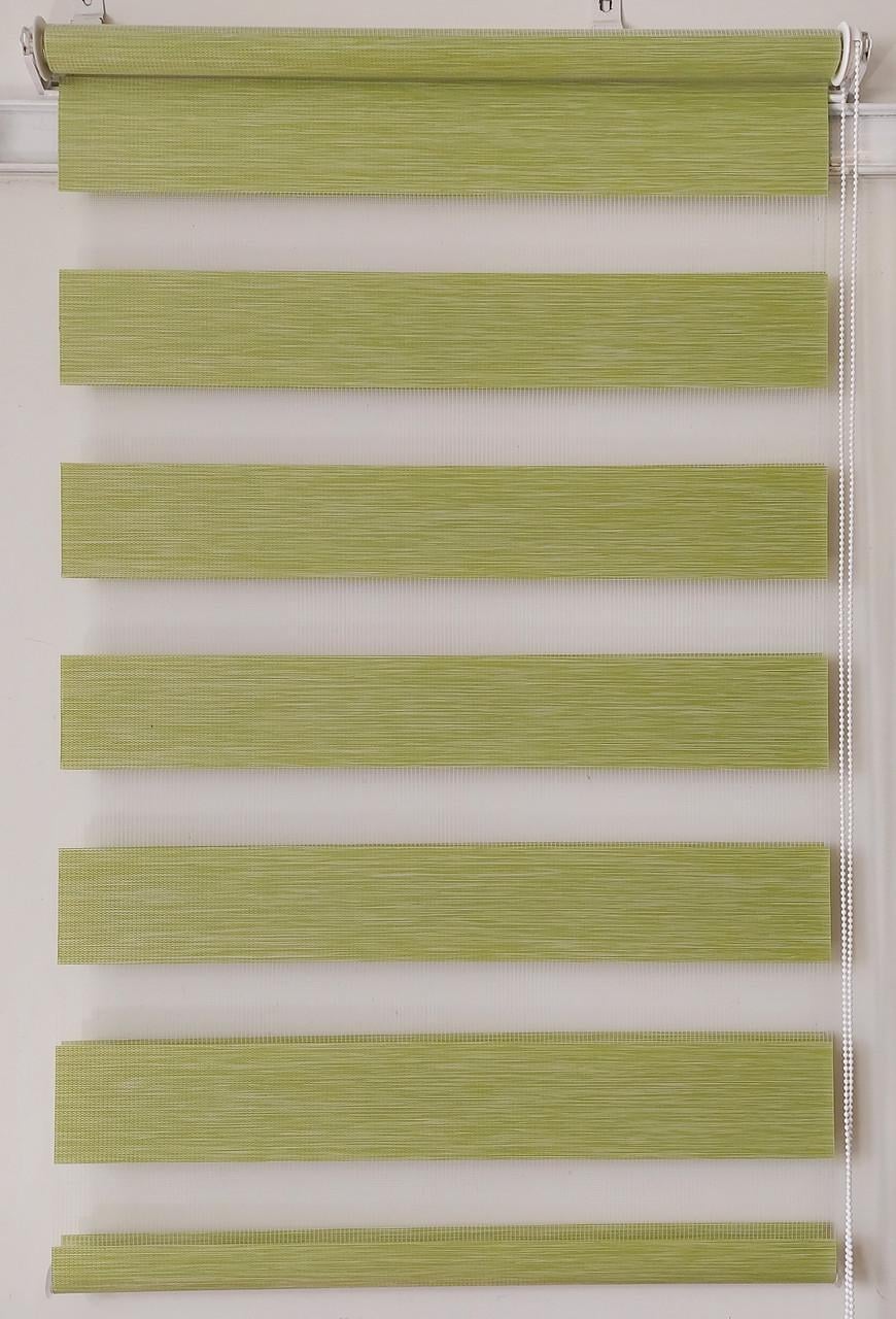 Рулонная штора день-ночь Miranda ВМ-2747 105х180 см Зеленый (ВМ-2747-09)
