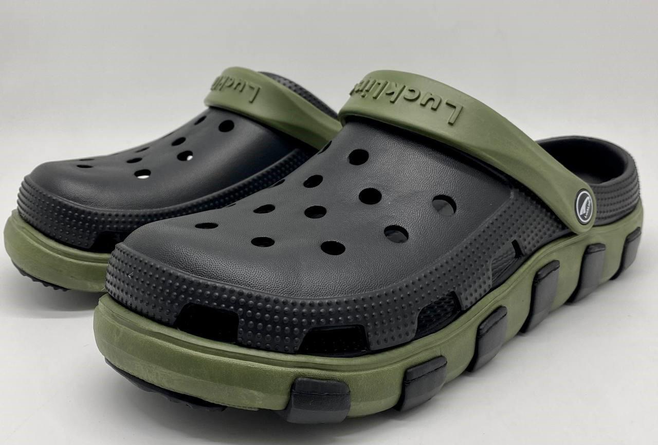 Сабо мужские Luck line Черный/Оливковый (15041106)