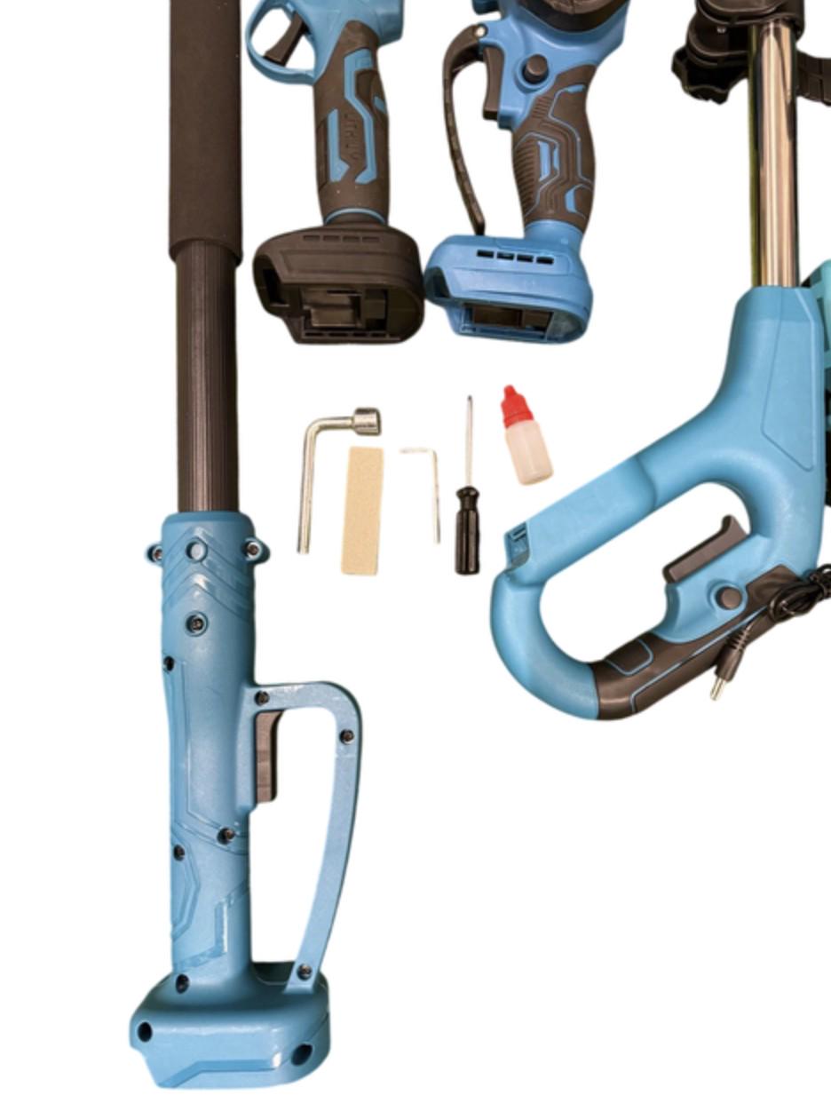 Садовий набір акумуляторний KRAFFTEC секатор/міні-пила/тример/повітродувка 48V 4в1 (30766602) - фото 3