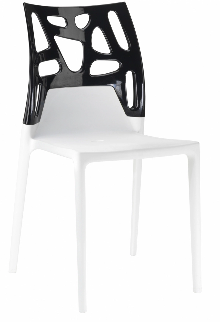 Стул Litolan Papatya Ego-Rock белое сидение Черный (DR001978)
