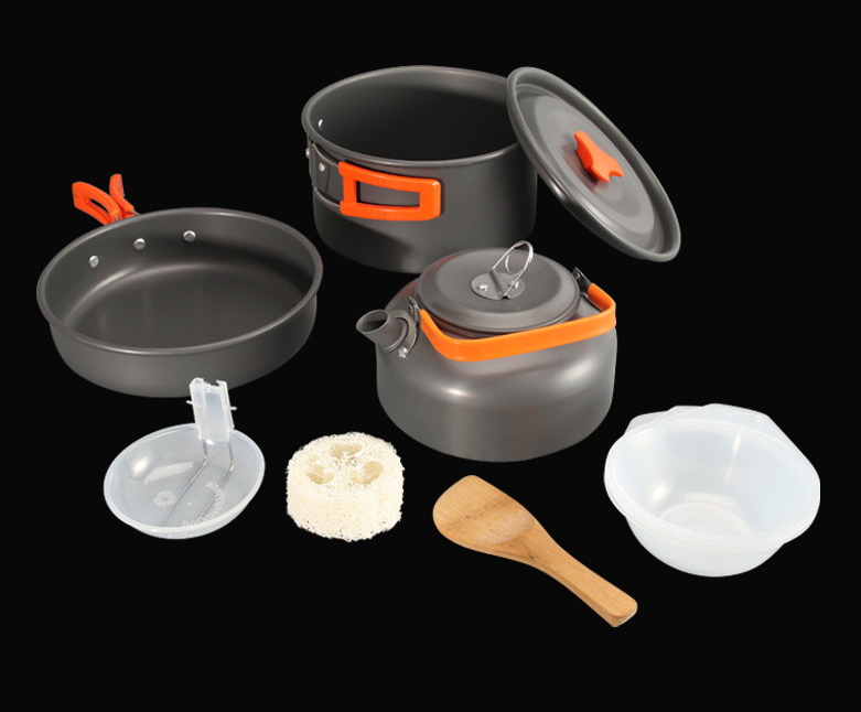 Набір туристичного посуду Halin DS-308 Orange - фото 6 Набір туристичного посуду Halin DS-308 Orange - фото 6