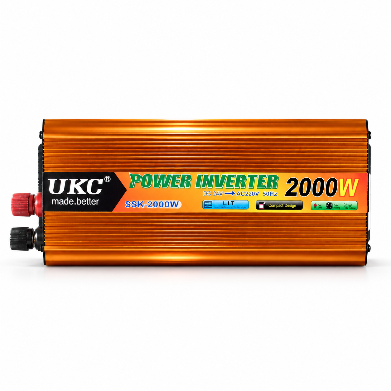 Автомобильный инвертор UKC SSK 2000W 24V DC-AC 24V-220V (sp2711)
