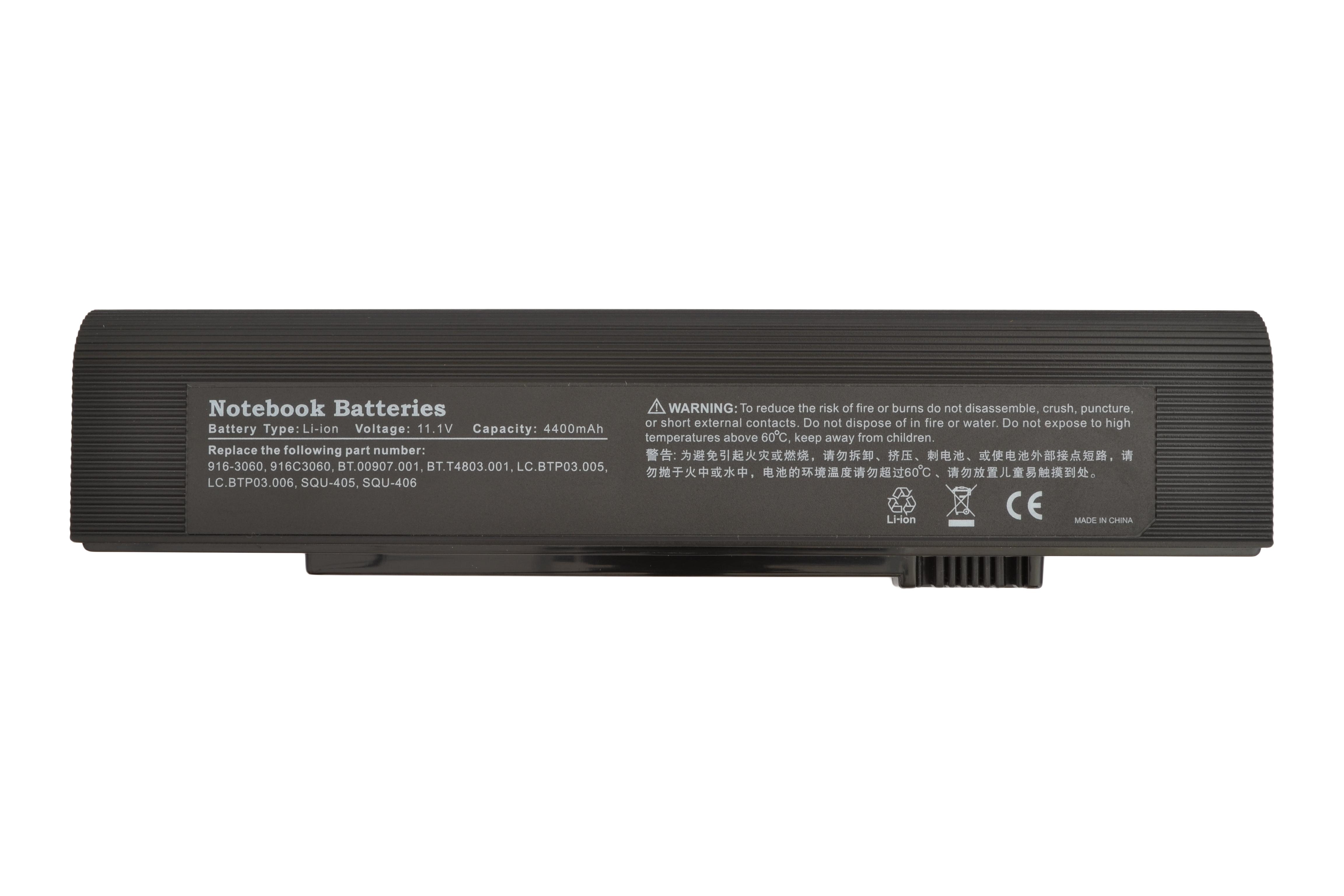 Акумулятор для ноутбука Acer SQU-405 TravelMate C200 11.1V 4400 mAh (006299)