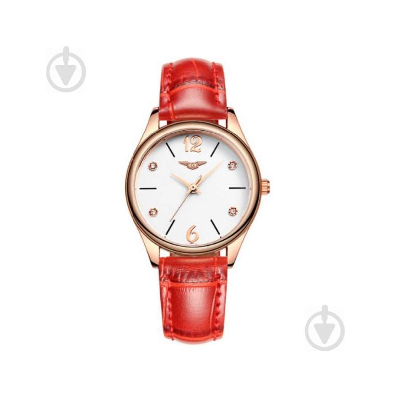 Часы Guanqin GS19031 CL Gold-White-Red (GS19031GWR)