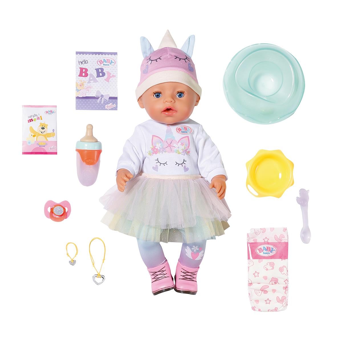 Кукла Baby Born 43 см с аксессуарами в костюме единорога (836378)