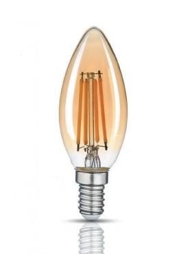 LED лампа TITANUM  Filament C37 4W E14 2200K 220V бронза TLFC3704142A