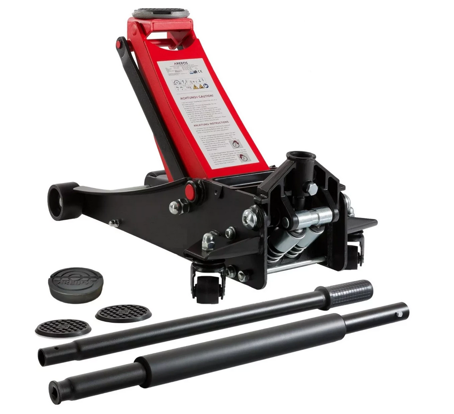 Домкрат гідравлічний з гумовими накладками AREBOS