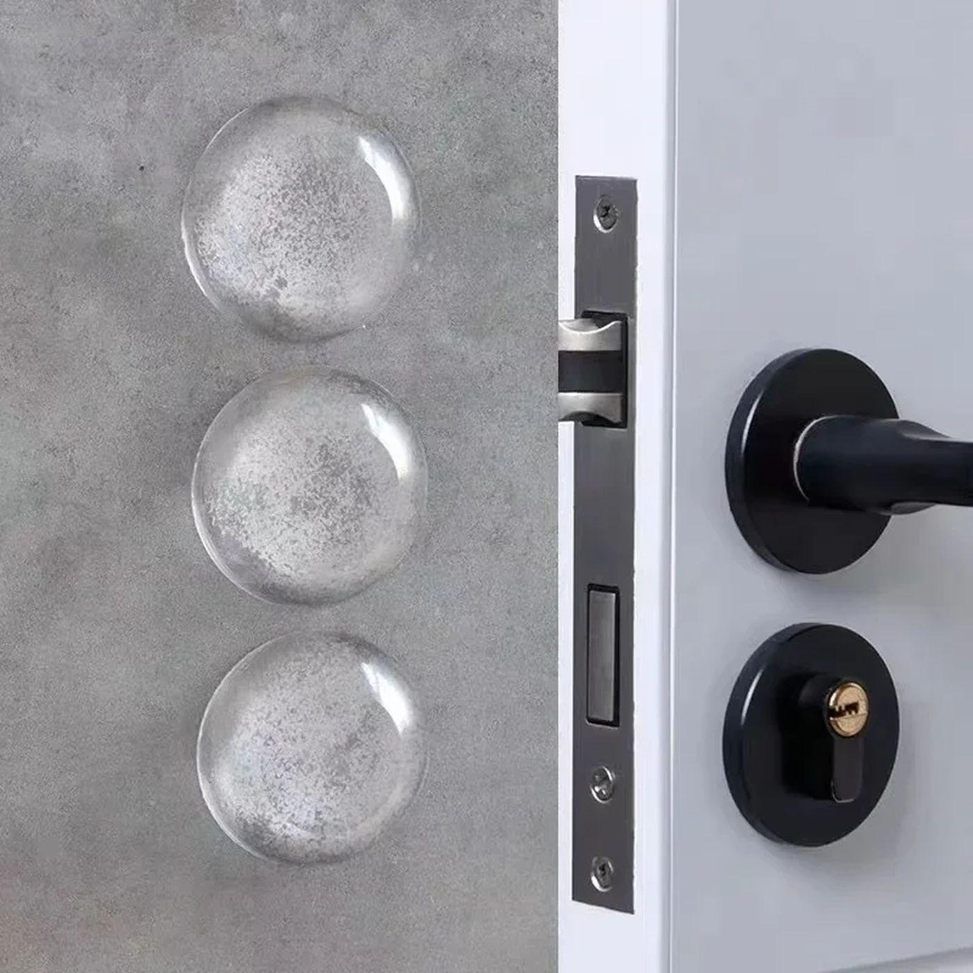 Стопор дверной силиконовый настенный 2 шт. Прозрачный (79_1_0_1С) - фото 10