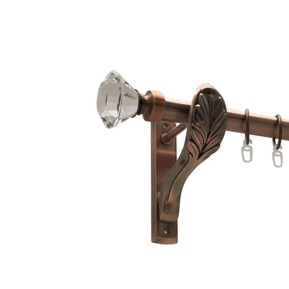 Карниз Orvit Спектралія металевий однорядний ретро гладка труба кільце металеве 25 мм 140 см Мідь (00-00016316)