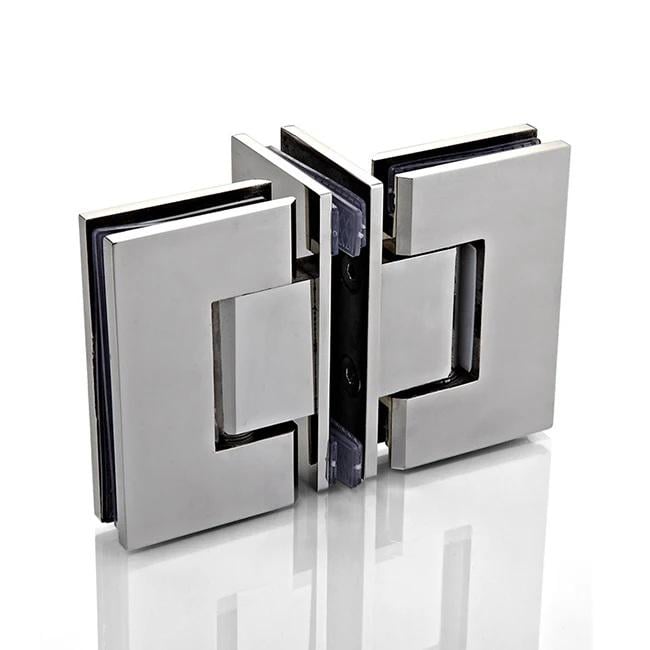 Петли для стекла для общих душевых кабин на две двери и перегородок между ними br-310 из полированной нержавеющей стали