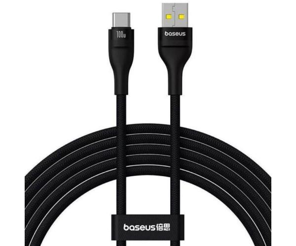 Кабель USB Data BASEUS Flash 2 USB to Type-C 100W 2 м Cluster Black