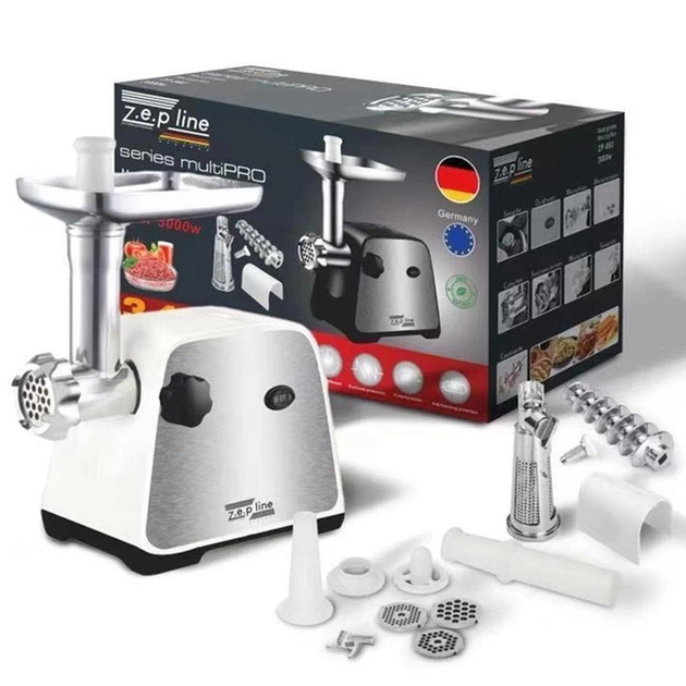 Мясорубка электрическая Zepline ZP-002 Белый - фото 3 Мясорубка электрическая Zepline ZP-002 Белый - фото 3