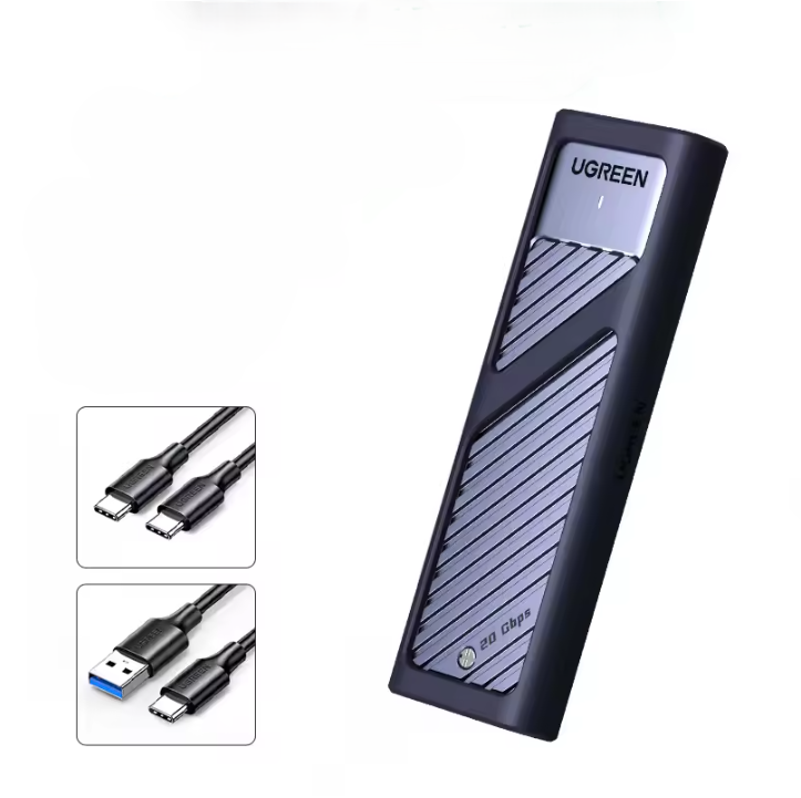 Кишеня зовнішня UGREEN CM559 20Gbps M.2 NVMe SATA SSD to USB3.2 Gen 2 - фото 7