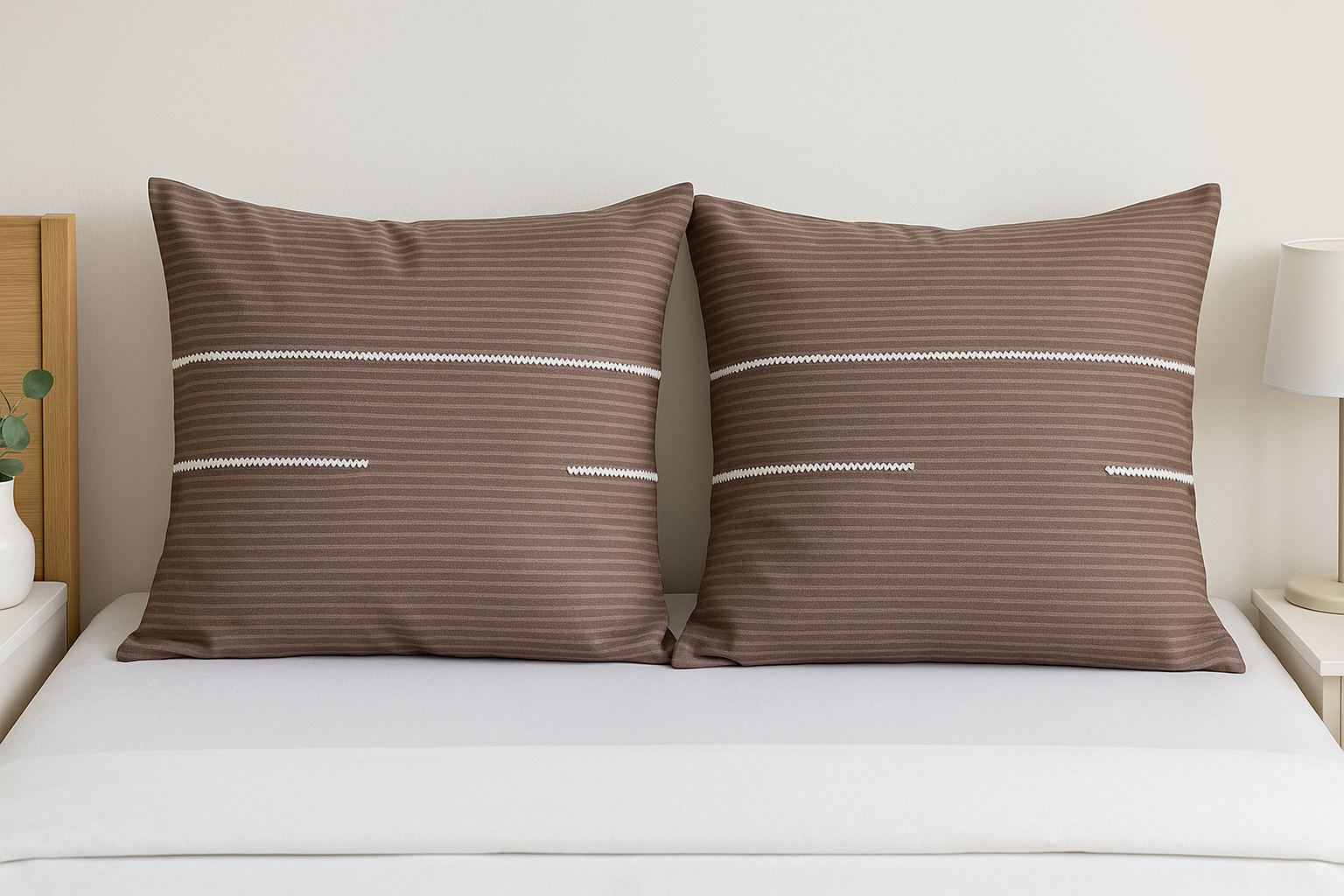 Наволочки Chocolate stripes из бязи 70х70 см 2 шт. (G-2505CS/x70)