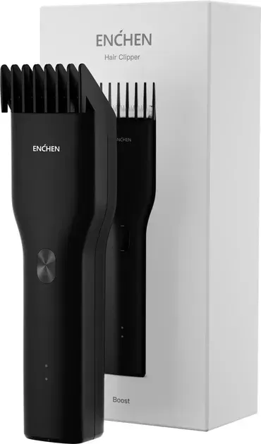 Машинка для стрижки ENCHEN Boost з рухомим гребенем безпровідна  5 Вт Чорний (2773539744)