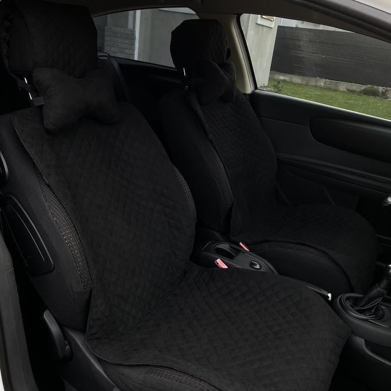 Накидки на сиденье автомобиля с подголовником эко-замша 2 шт. (764) - фото 3 Накидки на сиденье автомобиля с подголовником эко-замша 2 шт. (764) - фото 3