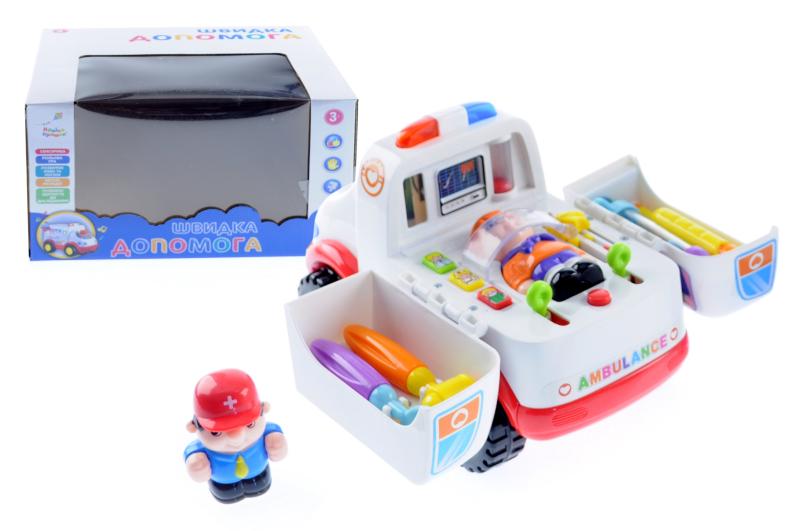 Игровой набор Страна игрушек Скорая 21,5х19,5х13 см Бело-красный