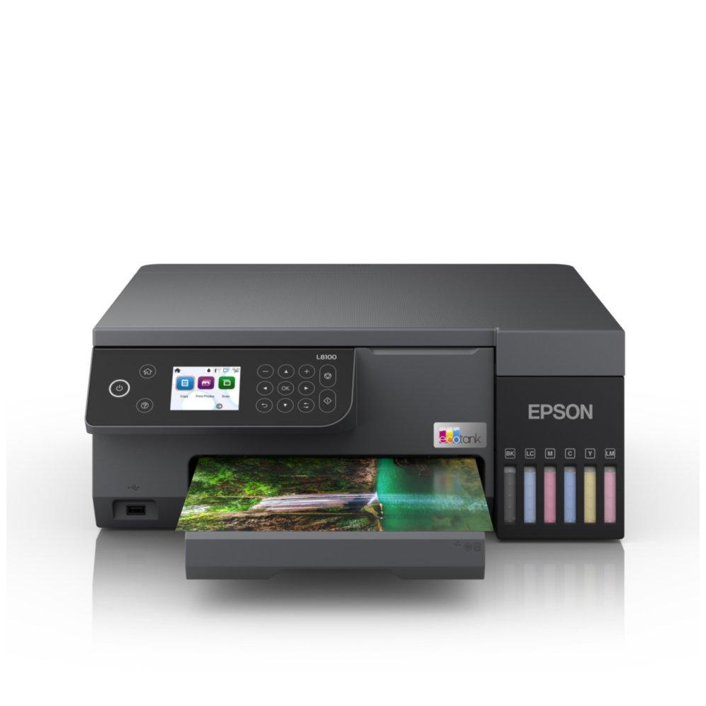 Многофункциональное устройство струйное Epson EcoTank L8100 Wi-Fi Black (C11CK94401)