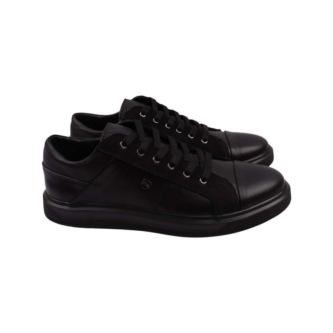 Кеды мужские Visazh из кожи р. 41 Черный (222-22DTC)