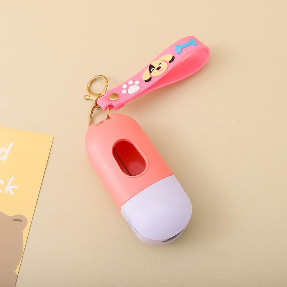 Диспенсер контейнер для пакетов для собак Розовый Диспенсер контейнер для пакетов для собак Розовый