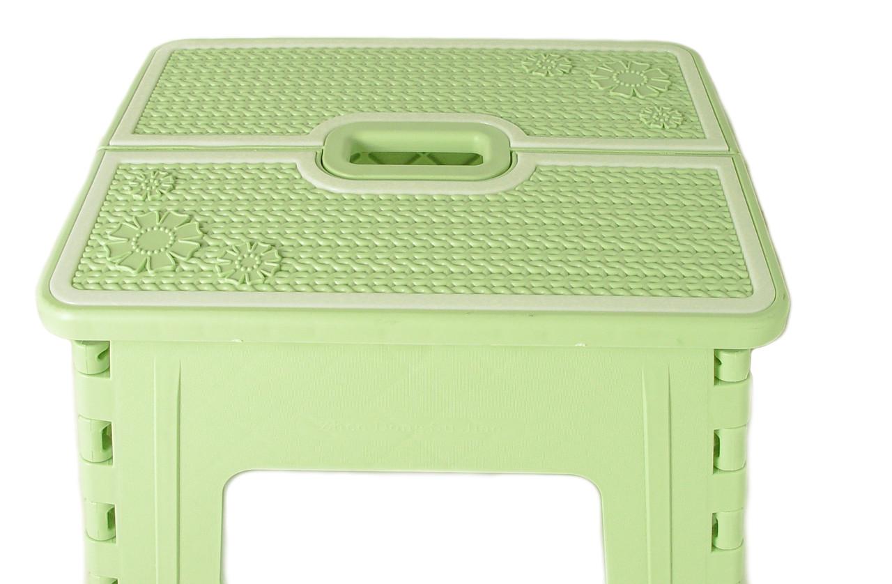 Табурет розкладний Stenson R87943 30х25х30 см Зелений - фото 2