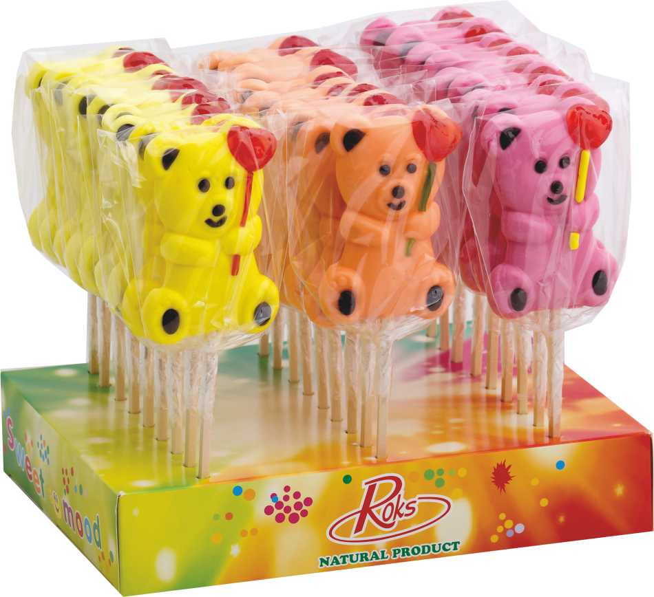 Леденцы Roks Зверята 80 г дисплей 27 шт. 2,160 кг (81)