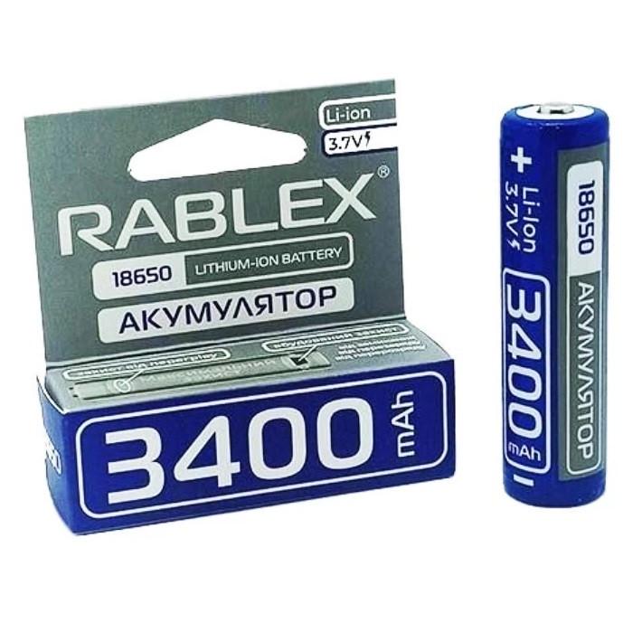 Аккумулятор Rablex 18650 Li-ion 3,7 V 3400 mAh 1xBL с защитой (2080743770)