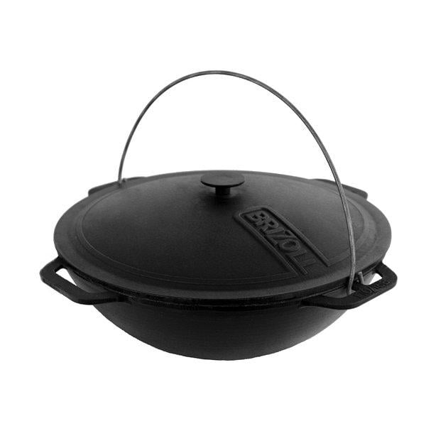 Котел чугунный Brizoll с крышкой и шумовкой 15 л (4-9-РК-1867-01)