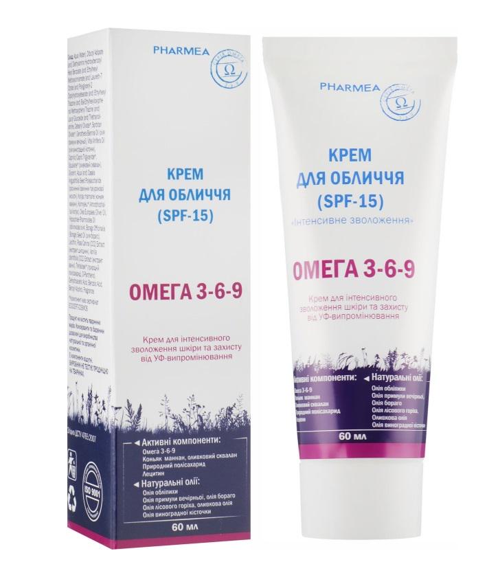 Крем для лица Pharmea Интенсивное увлажнение серия Omega 3-6-9 60 мл (4820150752576)