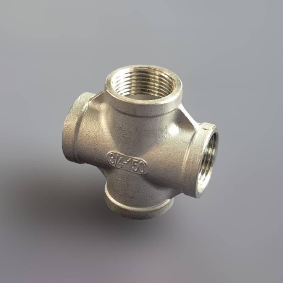 Хрестовина різьбова Ду20 рівнопрохідна н/ж сталь AISI304 ВР BSPP Class 150 3/4" (29203368) - фото 4 Хрестовина різьбова Ду20 рівнопрохідна н/ж сталь AISI304 ВР BSPP Class 150 3/4" (29203368) - фото 4