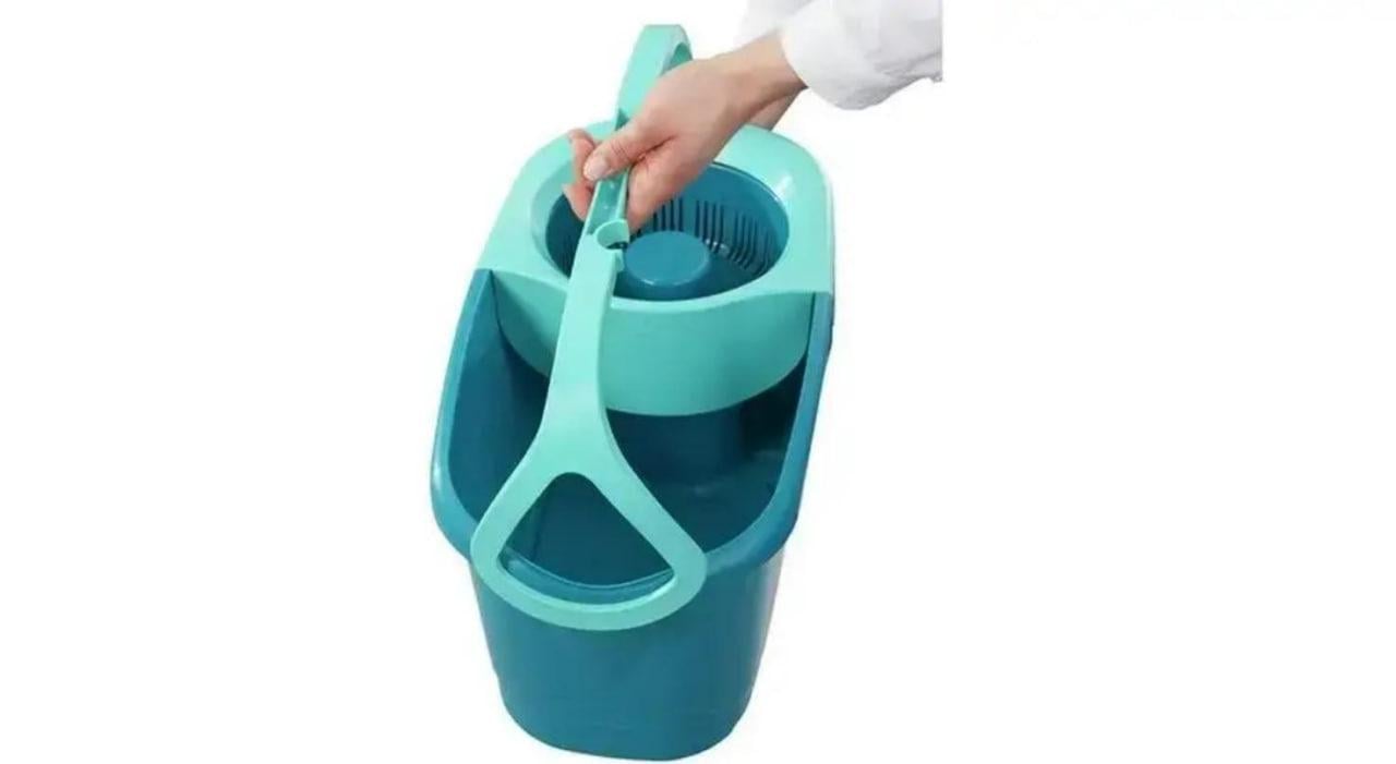 Набор для уборки Leifheit швабра и ведро с отжимом - фото 3 Набор для уборки Leifheit швабра и ведро с отжимом - фото 3