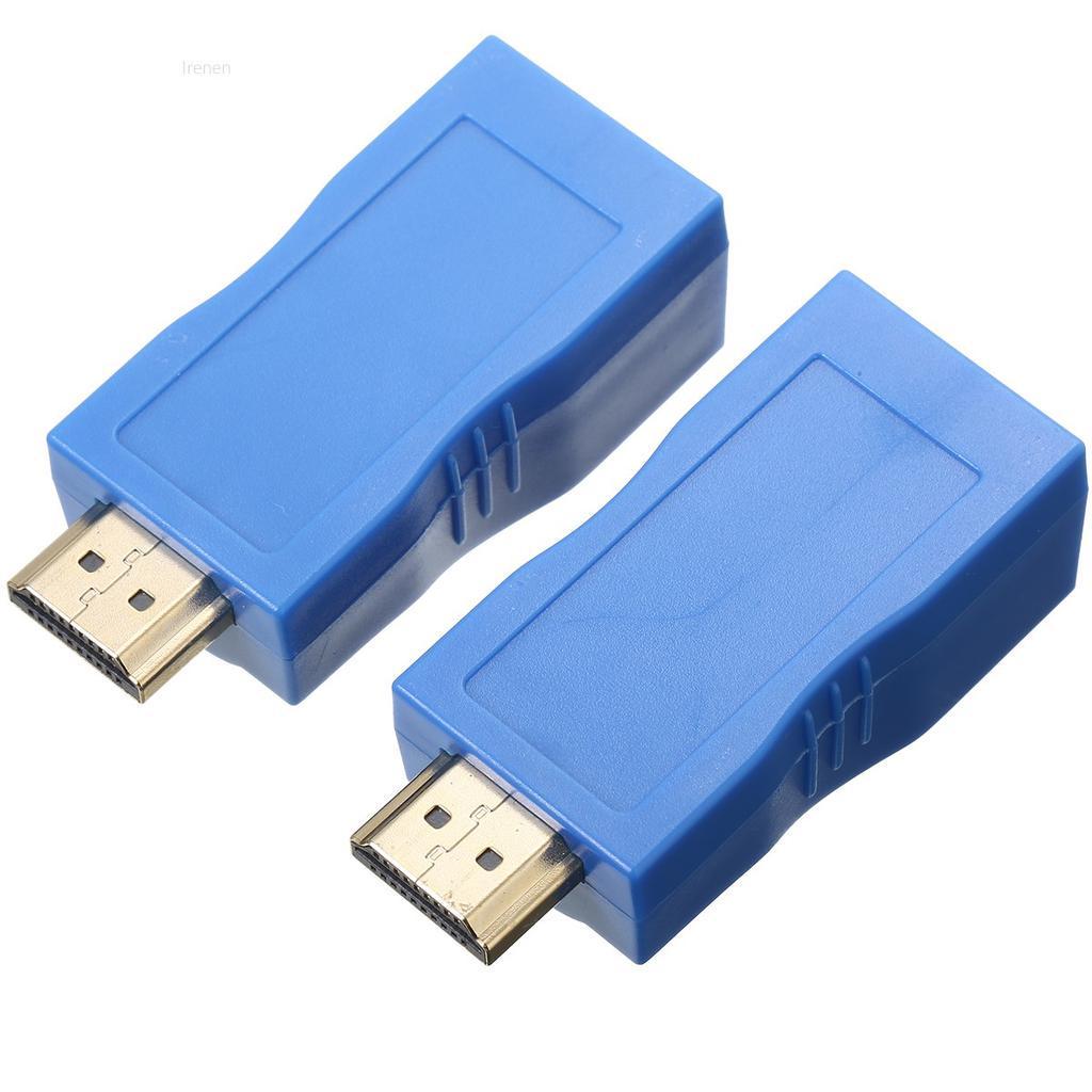 Удлинитель-адаптер HDMI сигнала по витой паре RJ45 TX+RX до 30 м Blue (3_00983) - фото 3