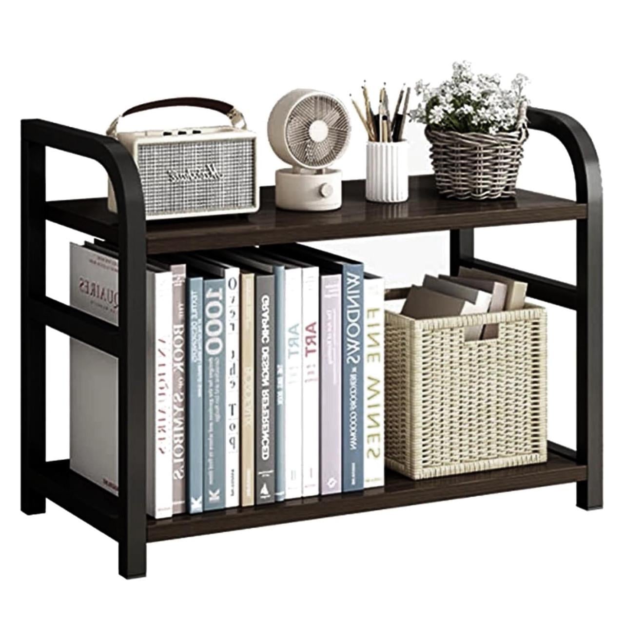 Полка книжная настольная из дерева Тиарен Венге/Мокко (КПА-02071210)