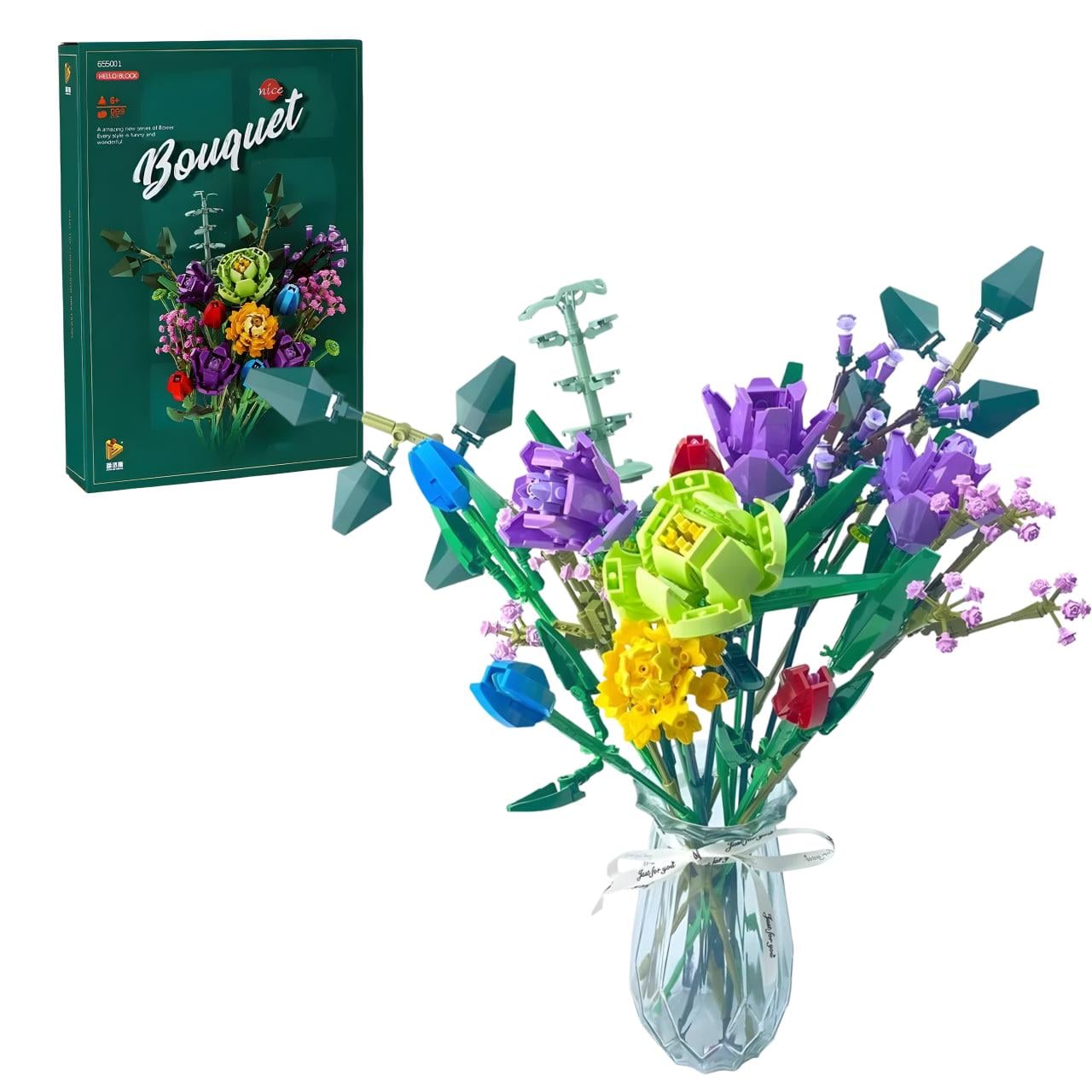 Конструктор 3D Букет Букет цветов 999 дет. (655 001) Конструктор 3D Букет Букет цветов 999 дет. (655 001)