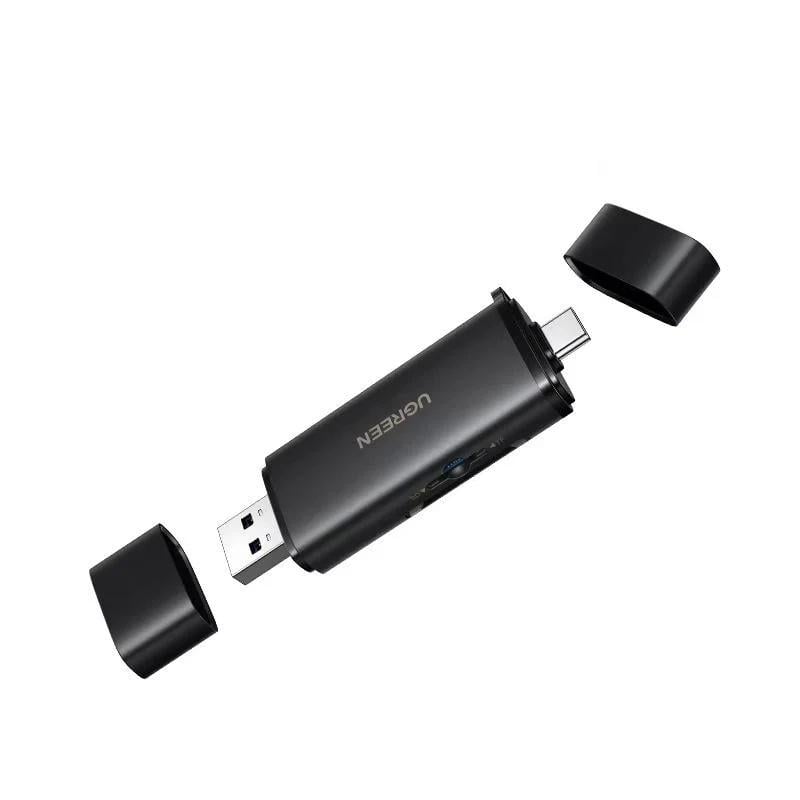Картридер UGREEN CM304 USB-C/USB-A/SD/TF Black (801911)