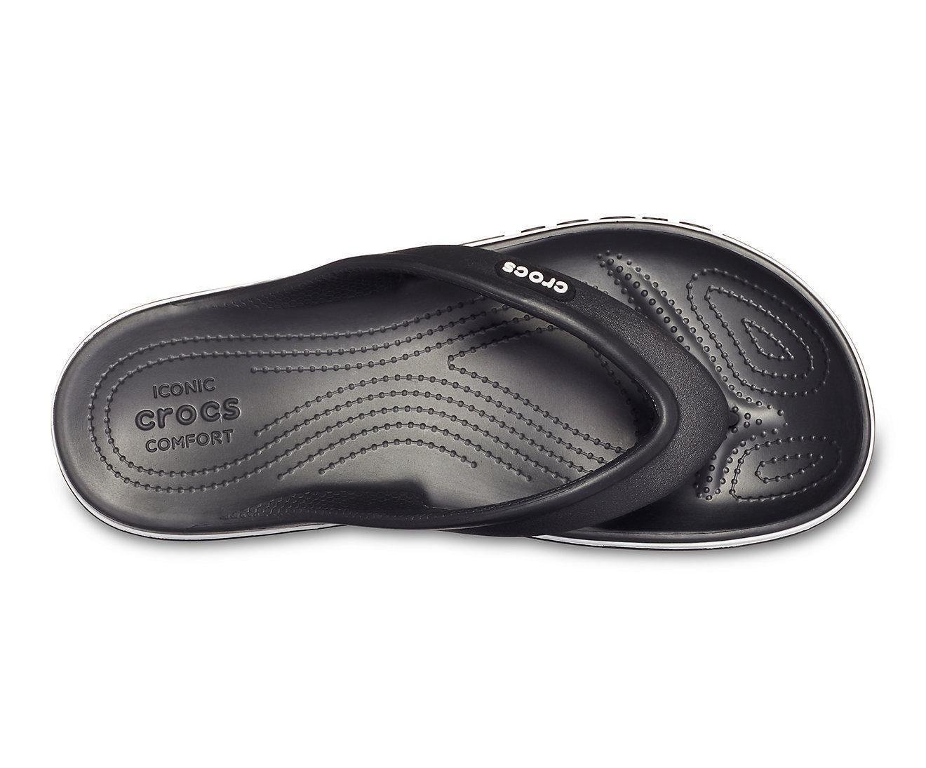 Вьетнамки Crocs Bayaband Flip M8W10 р. 41 26,5 см Black/White (205393-M) - фото 3 Вьетнамки Crocs Bayaband Flip M8W10 р. 41 26,5 см Black/White (205393-M) - фото 3