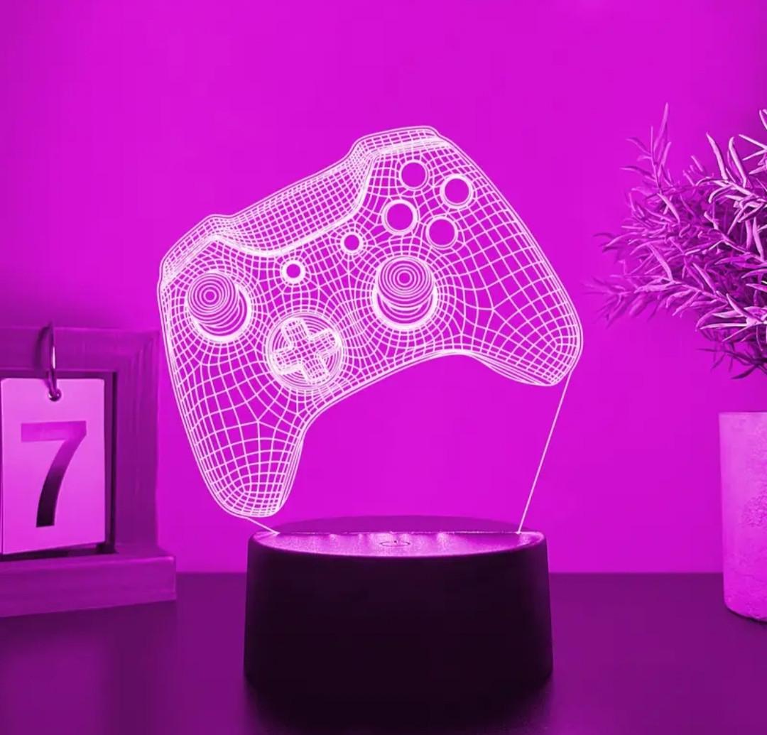 Нічник LED Геймпад 3D зі змінною підсвіткою (2691742368) - фото 6 Нічник LED Геймпад 3D зі змінною підсвіткою (2691742368) - фото 6