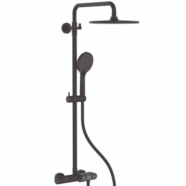 Душевая система с термостатом KOER KB-55014-05 KR4733 Черный (209345)